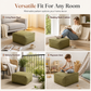🧺Fodera per sgabello contenitore: riempibile con indumenti, portata 100 kg, cerniera larga, lavabile, 45x45x23 cm