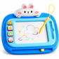 🎨 Lavagna Magnetica e Tavolo da Disegno per Bambini | Schermo a 4 Colori Cancellabile con Gambe Rimovibili | Include Penna Magnetica e 4 Timbri per Gioco Senza Macchie ✏️🐰