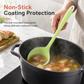 🥣 Mestolo da Cucina in Silicone Morbido per Pentole Antiaderenti 🍲 | Bordo Flessibile Antigraffio e Manico Lungo 30cm 🥄 | Termoresistente, Senza BPA per Zuppe e Salse ✨