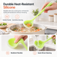 🥣 Mestolo da Cucina in Silicone Morbido per Pentole Antiaderenti 🍲 | Bordo Flessibile Antigraffio e Manico Lungo 30cm 🥄 | Termoresistente, Senza BPA per Zuppe e Salse ✨