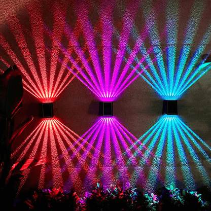 ☀️Luce Solare da Parete Esterna a 4 LED Colorati