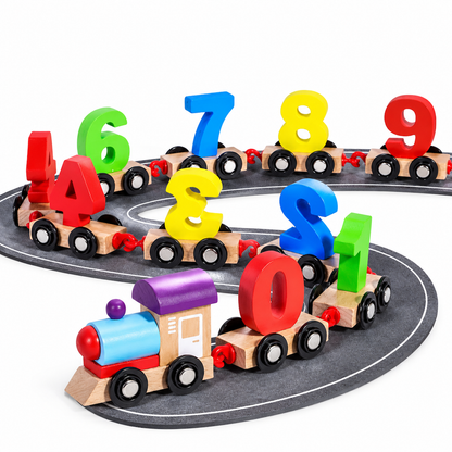 🚂 Trenino in Legno con Numeri Magnetici Montessori – Divertente Giocattolo per l'Apprendimento Precoce 🔢✨