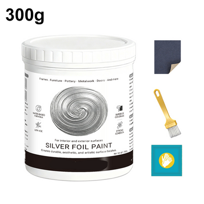 Pittura Metallizzata Argento Premium a Base Acqua