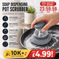 🥳 OFFERTA SPECIALE 🥳💞 Oltre 10.000 venduti! Spazzola lavapentole con dosatore di detersivo integrato, antigraffio ed ergonomica. Pulisci le pentole con facilità! ✅