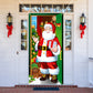 Decorazione natalizia per la porta d'ingresso