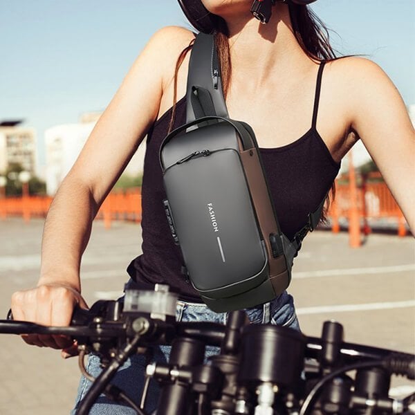 Generic Borsa da Viaggio Antifurto, Tracolla per Donna, Pettorale in Nylon per Uomo e Donna, Leggera, Semplice e di Grande Capacità Generic Borsa da Viaggio Antifurto, Tracolla per Donna, Pettorale in Nylon per Uomo e Donna, Leggera, Semplice e di Grande Capacità